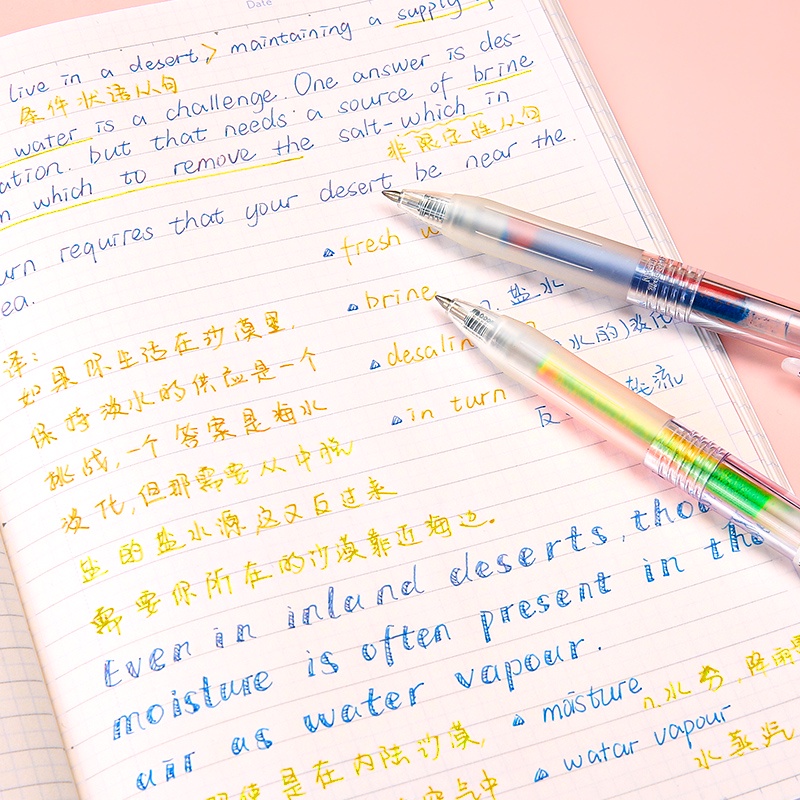 Bút Mực Gel Ngòi 0.5mm Nhiều Màu Sắc Bắt Mắt Tiện Dụng