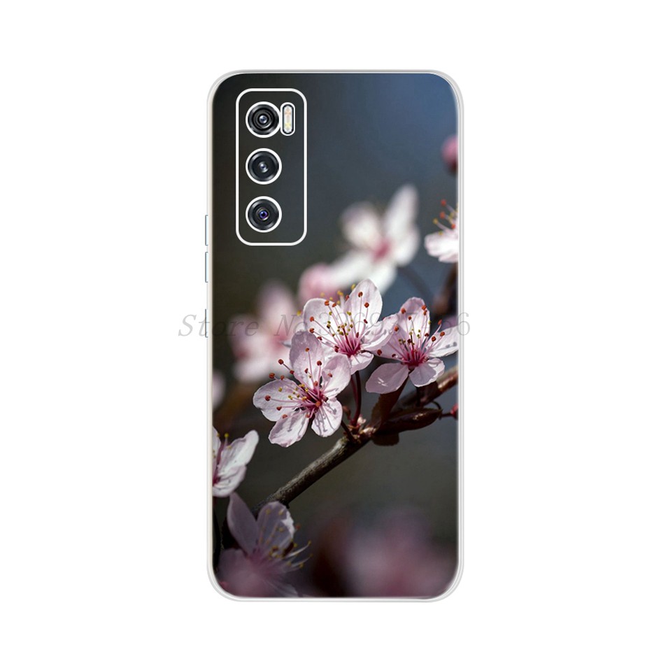 Ốp điện thoại in họa tiết trái tim / bông hoa xinh xắn thích hợp cho Vivo V20Se V20 Pro V2022 Vivov20Se V 20se 6.44 Inch