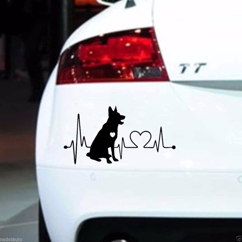 Fashion german shepherd Cartoon Animal Car Sticker