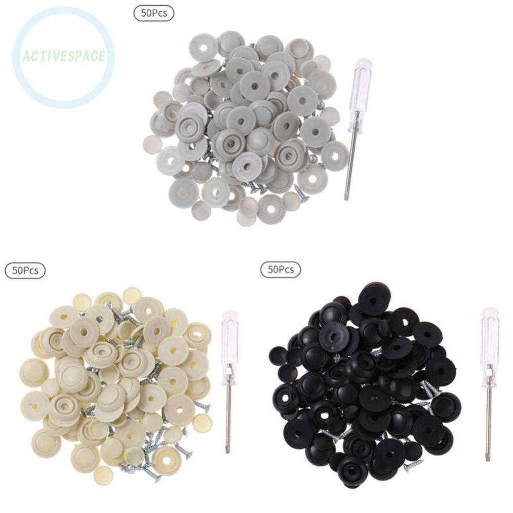Car Button Snaps 1.4cm Screw 2cm Button Brand New Plastic+Metal Universal