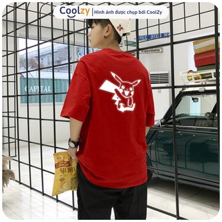 →※▲ Áo Thun Phản Quang 🔴 Áo Phông Phản Quang In Pikachu | CoolZy