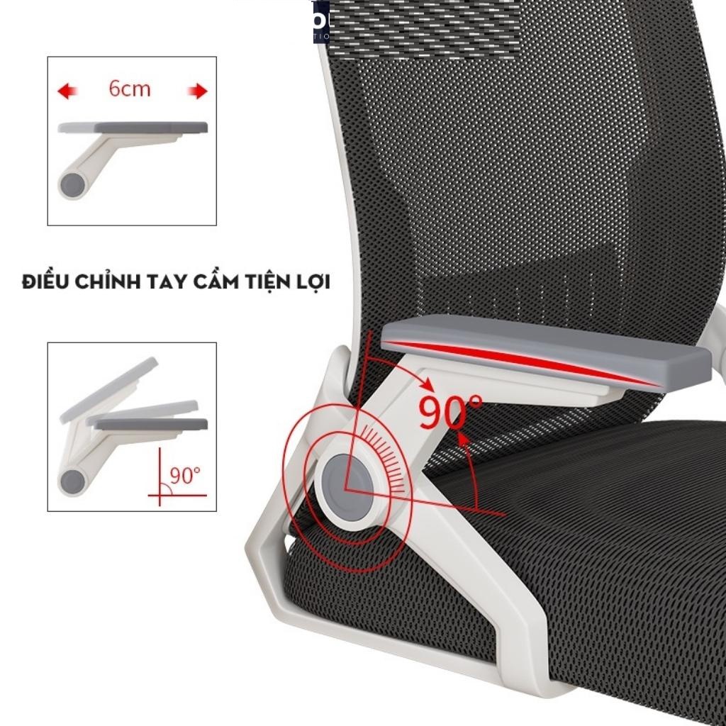 GHẾ XOAY VĂN PHÒNG CÔNG THÁI HỌC  NGỒI THƯ GIẢN, THOẢI MÁI KHI LÀM VIÊC VÀ HỌC TẬP- MSP : G006