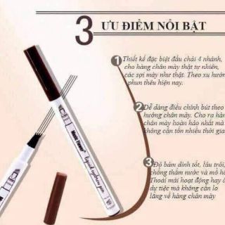 Bút chì mày phẩy sợi 4D