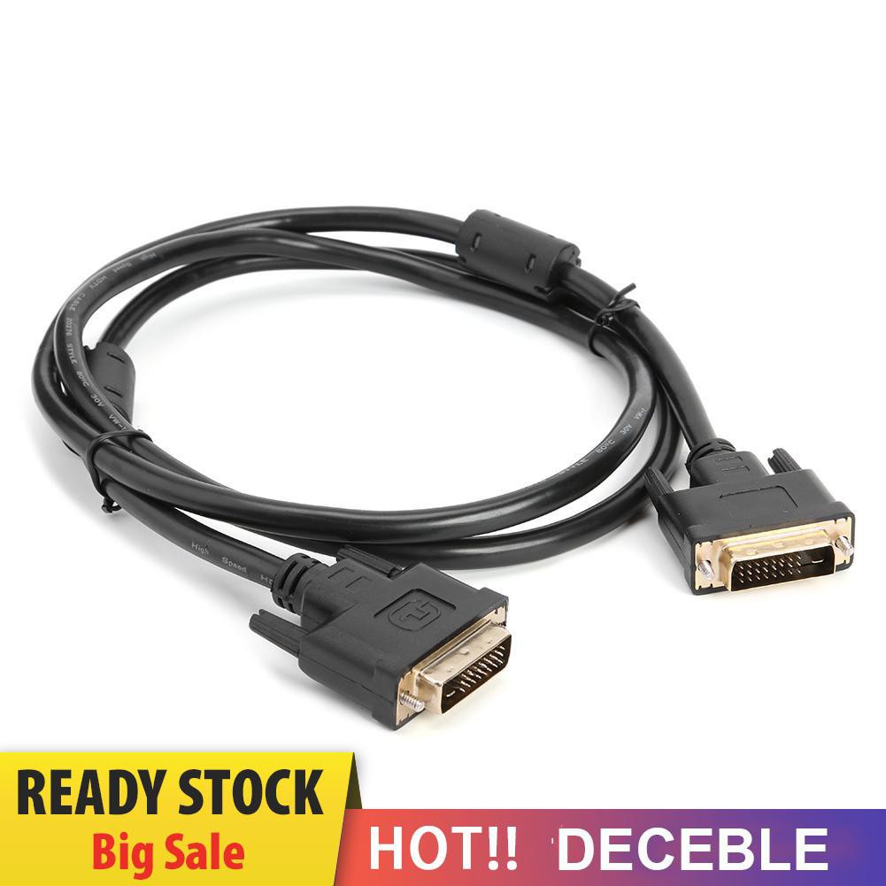 Deceble LCD Digital Monitor DVI D to DVI-D Gold Male 24+1 Pin Dual Link TV Cable