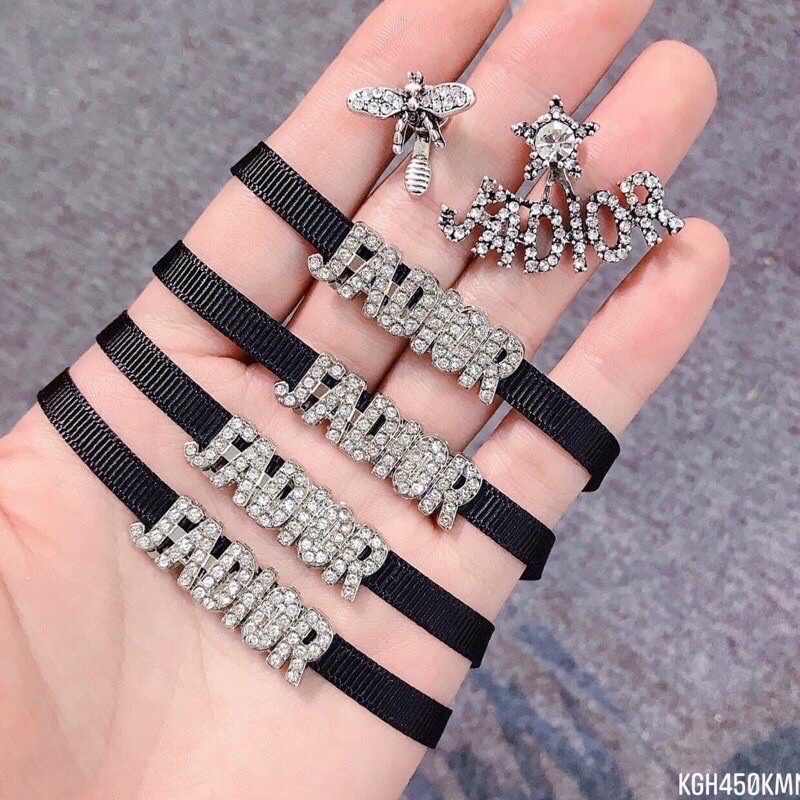 Choker jadior dây mềm.choker đính đá