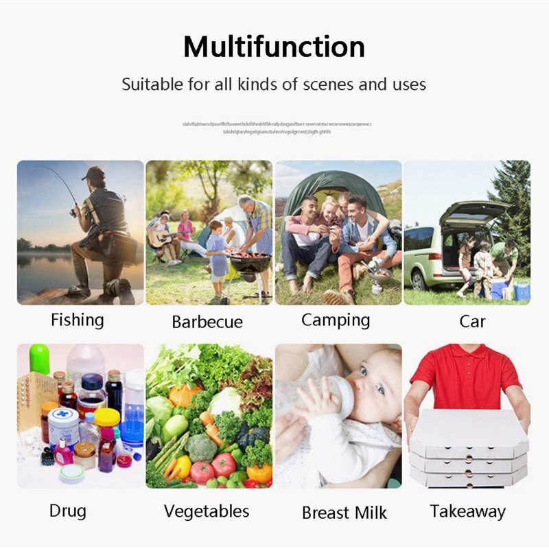 Hộp Đựng Cơm Trưa Cách Nhiệt Có Tay Cầm Tiện Dụng Mang Theo Cắm Trại