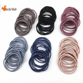 (Combo 5 sợi) thun cột tóc, chun cột tóc trơn cho nữ - Socnaukids (Chọn hoạ tiết ngẫu nhiên)
