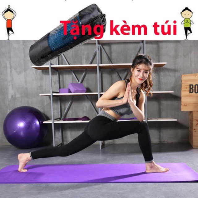 GHGF Thảm Tập Yoga PROCARE PVC cái 1 DÀY 6cm TẶNG TÚI đựng CAO CẤP 9 92