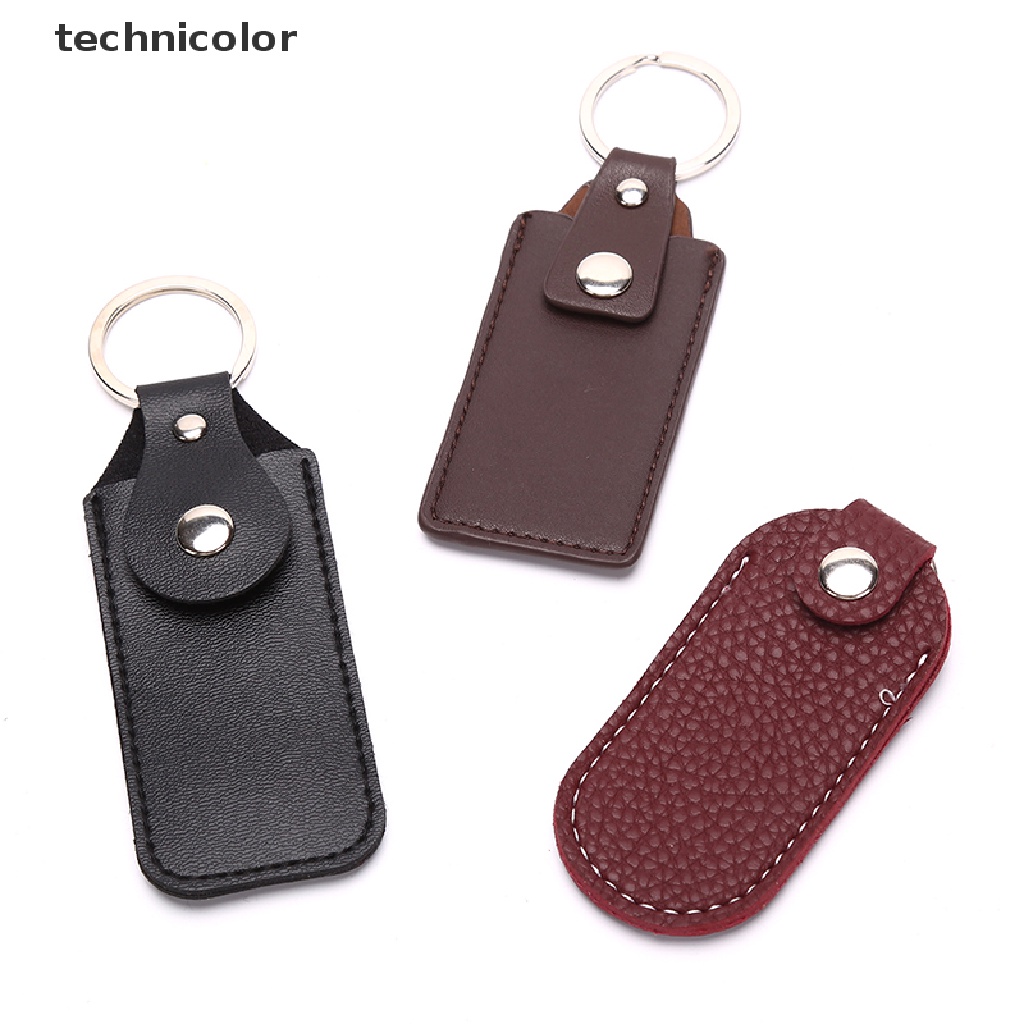 Túi da đựng ổ đĩa flash USB có móc khóa tiện dụng