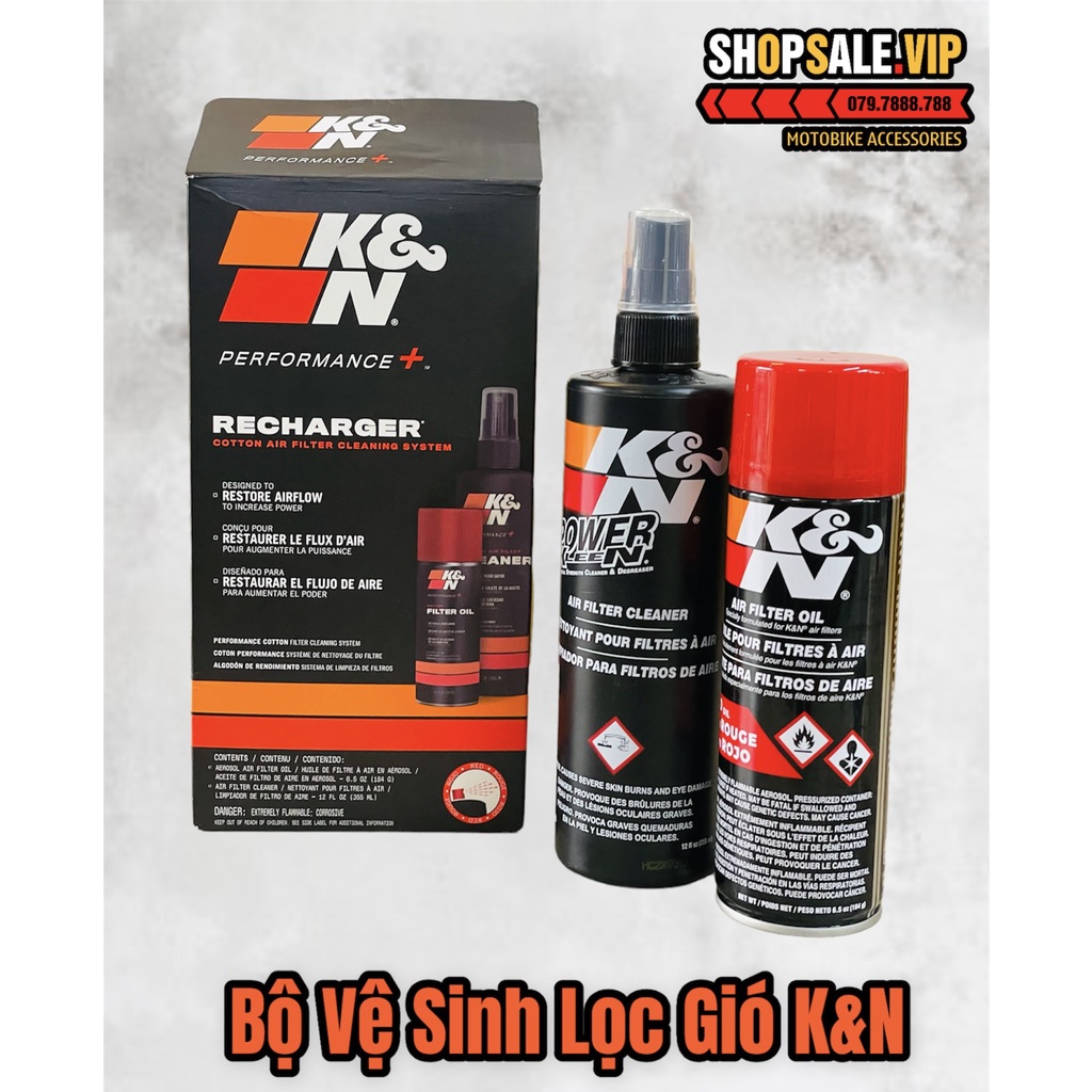 Bộ Vệ Sinh Lọc Gió K&N
