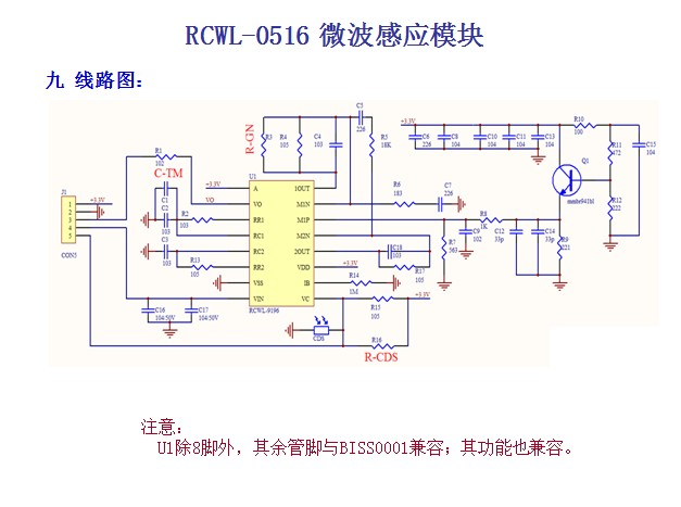 Mô Đun Cảm Biến Radar Rcwl-0516 Cho Lò Vi Sóng