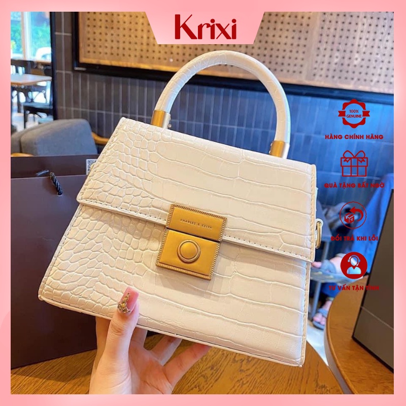 Túi Xách Nữ Đeo Chéo, Túi Xách Công Sở Thời Trang Đẹp Hoạ Tiết Da Rắn Cao Cấp TX06 - KRIXI STORE