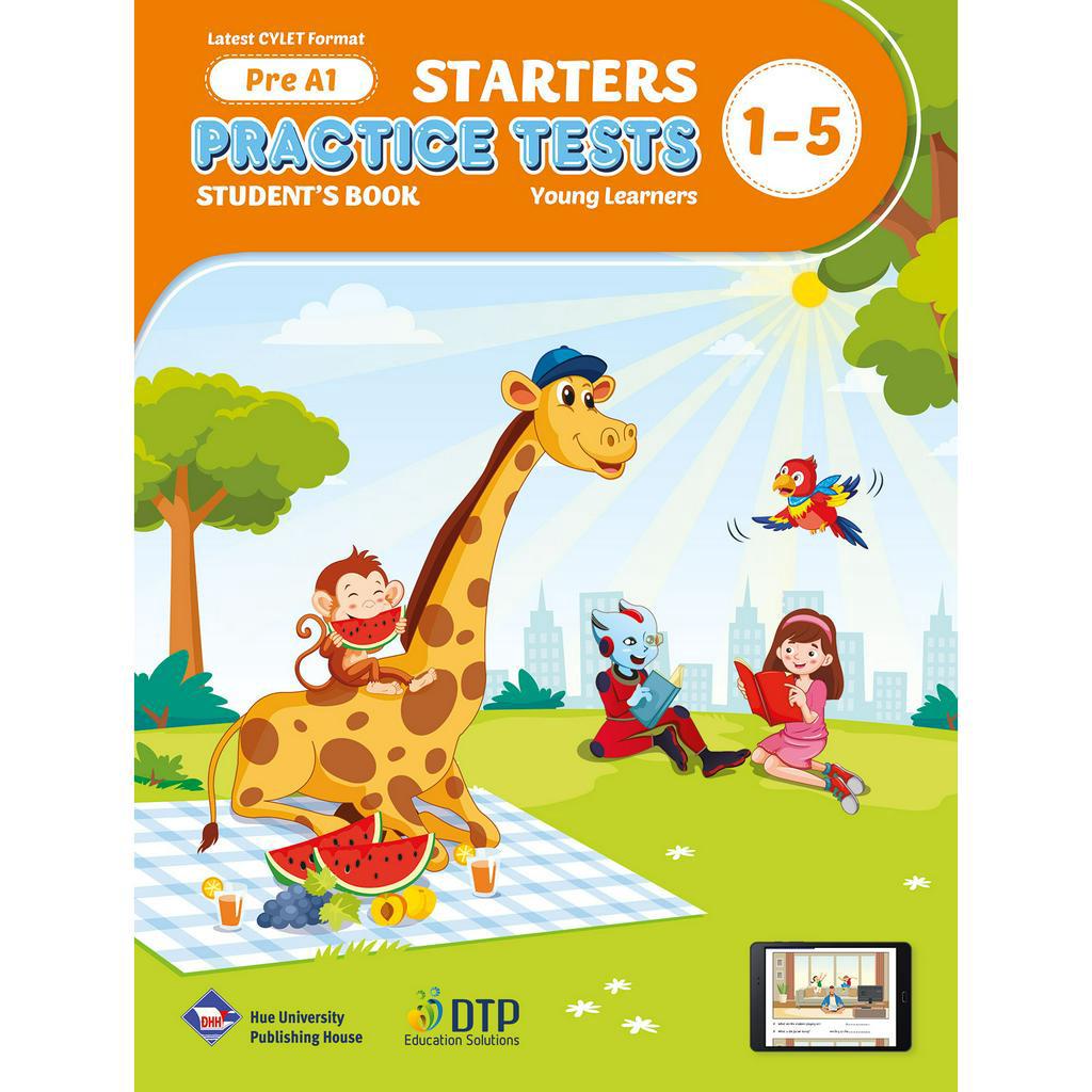 Sách - DTPbooks - Pre A1 Starters - Practice Tests 1-5