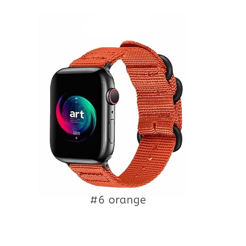 Dây Đeo Đồng Hồ Lykry Cho Apple Watch Series 6/5/4/3/2/1 Nylon Breathable 42mm 44mm 38mm 40mm