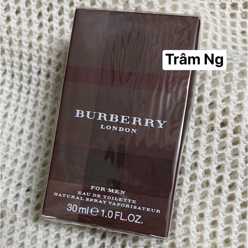 Nước Hoa Nam Burberry London For Men Eau De Toilette Natural Spray Vaporisateur 1.0 oz Chai 30ml
