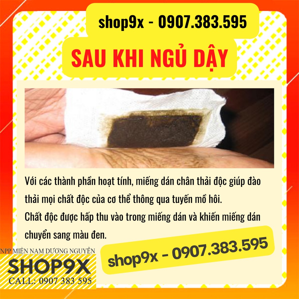 10 Miếng Dán Chân Thải Độc Nhật Bản Kinoki Detox Foot Patch