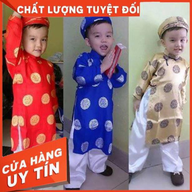 [GIÁ HỦY DIỆT] Áo dài truyền thống cho bé trai bé gái gấm Thái Tuấn