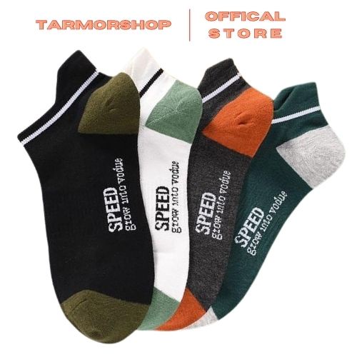 Tất vớ cotton nam cổ thấp nhiều màu , mang thoải mái không hôi chân.