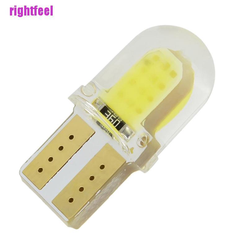 Bộ 10 Đèn Led T10 194 W5W Cob Silicone Chất Lượng Cao Cho Xe Hơi