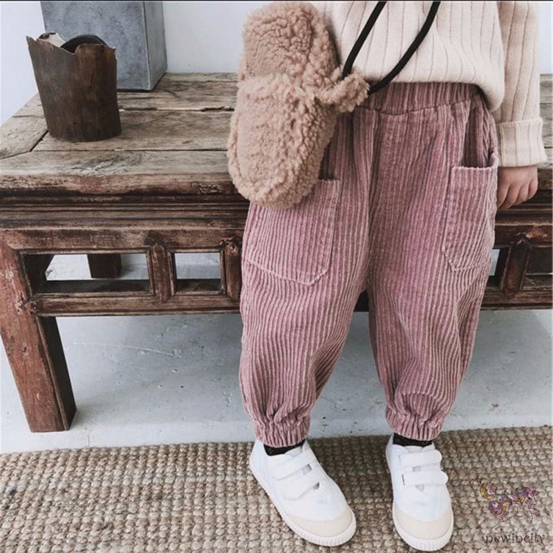 Quần Dài Nhung Thời Trang Mùa Thu Hàn Quốc Dành Cho Trẻ Nhỏ