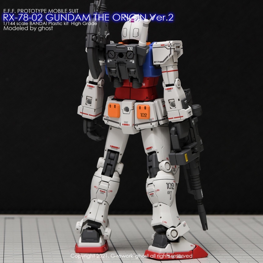 Decal Dán Trang Trí Xe Hơi HG 78 RX-78-02 GTO 2.0 THE ORIGIN VER.2.0 Chất Lượng Cao