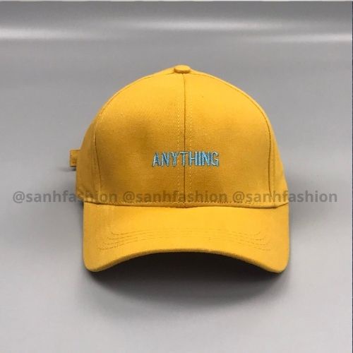 Mũ lưỡi trai thêu hình chữ Anything Nón kết chất kaki cao cấp form unisex nam nữ K32