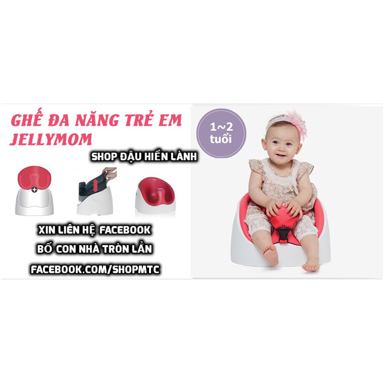 Ghế ăn dặm cho bé Jellymom nhập khẩu chính hãng kiêm ghế đa năng ghế tập ngồi bán chạy tại Hàn Quốc Jelly Mom Wise Chair