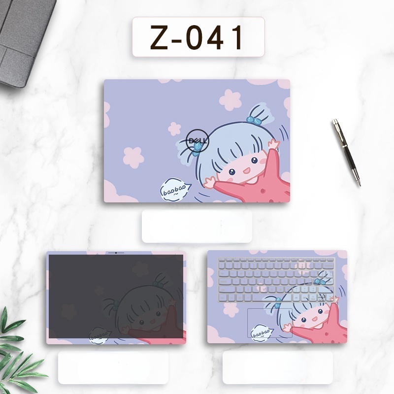 Sticker Dán Laptop DELL XPS 15-9550 9560 9570 15"ABC