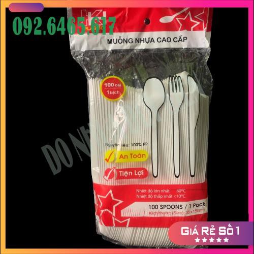 Sỉ 100 Thìa Nhựa HK - Thìa Nhựa Cao Cấp  - NHẬT ANH | BigBuy360 - bigbuy360.vn