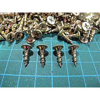100 Con Vít Gỗ Răng Thưa Vàng 1F5 ( 15mm )