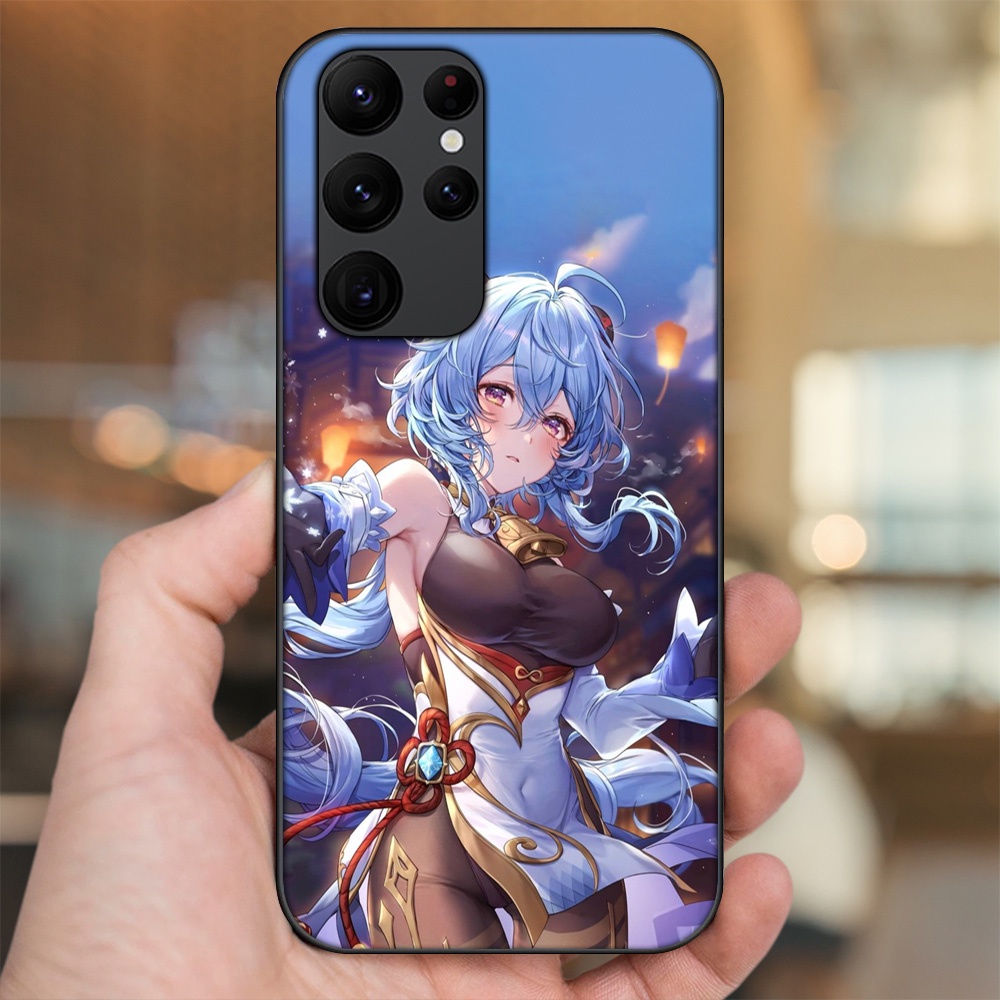 Ốp lưng Samsung S20 Ultra viền đen in hình Ganyu Genshin Impact