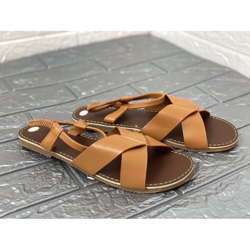 Giày dép Sandal nữ da cao cấp,dày dặn bigsize 35-43