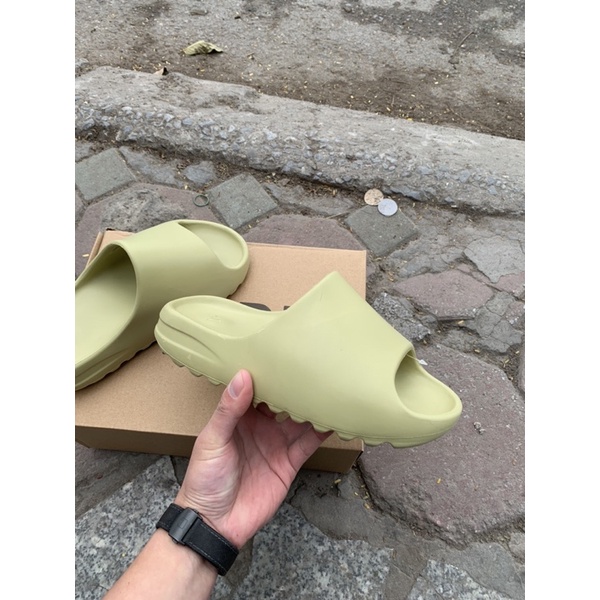 Dép Slide xanh cốm - resin phiên bản cao cấp