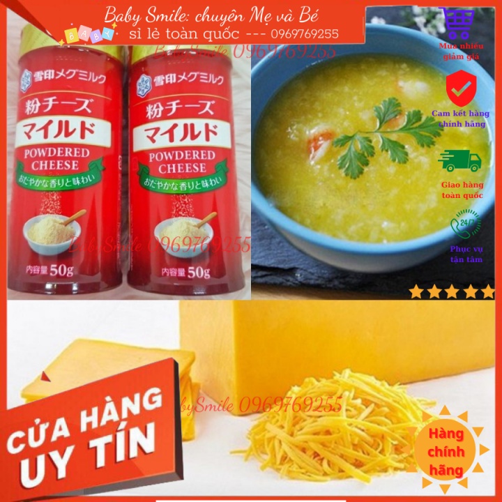 Phô mai rắc Meg 50g cho bé từ 7 tháng tuổi