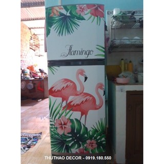 Giấy Decal Dán Tủ Lạnh CHIM HỒNG HẠC