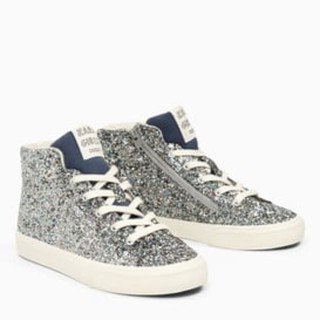 Giày bốt thể thao zara - pompom high top sneaker