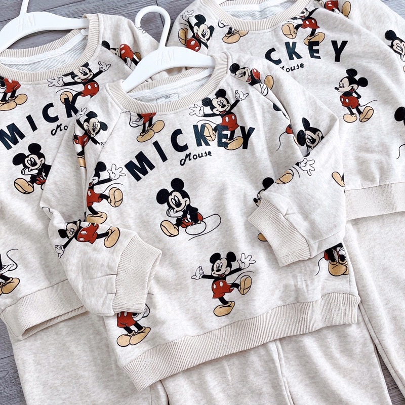 Bộ Nỉ Bo Chun Bé Trai Size 18M-6Y