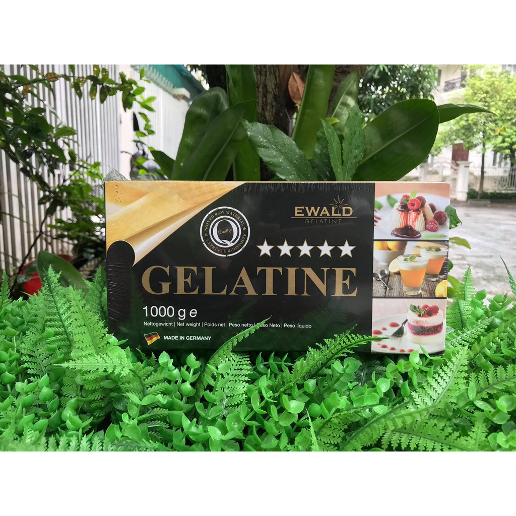[ Date: 6/2023] Gelatine Hữu Cơ Dạng Lá  Ewald 1kg