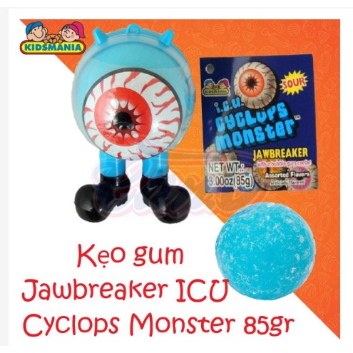 Lốc 12 chiếc kẹo gum jawbreaker icu cyclops monster 85gr siêu rẻ giá sỉ rẻ - ảnh sản phẩm 6