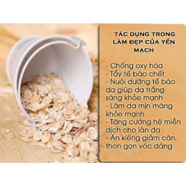 Yến Mạch Xay Mịn Handmade - Làm Sạch Da, Dưỡng Trắng