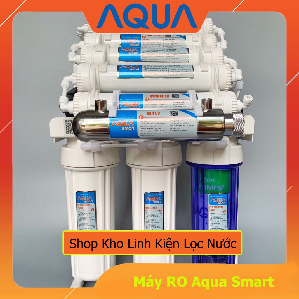 Máy Lọc Nước RO Aqua Smart 11 cấp lọc đèn UV