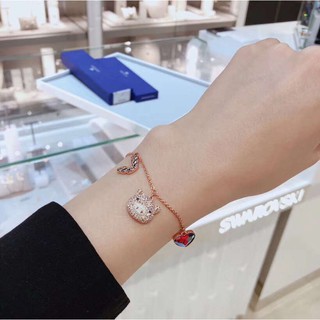 Vòng Tay Mạ Vàng Hồng 18K Hình Chú Heo Bay Siêu Dễ Thương Thời Trang Năm 2023