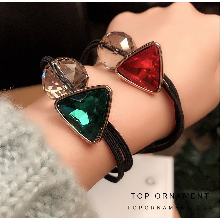 Dây buộc tóc đính đá hàn quốc giả kim cương cực kỳ sang trọng dành cho các quý cô