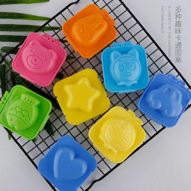 (HCM) (Set 2/Set 6 khuôn) Khuôn làm bento, cơm ép, đậu hũ non yến mạch - Giao không trùng mẫu