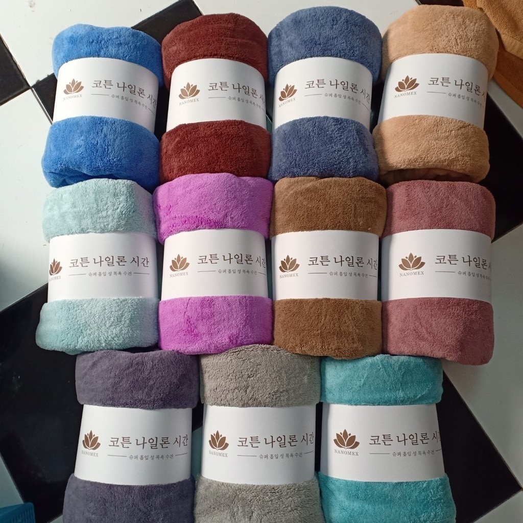 KHĂN TẮM LÔNG CỪU cao cấp HÀN QUỐC 70x140cm chất bông siêu mềm mịn thấm nước siêu tốt an toàn