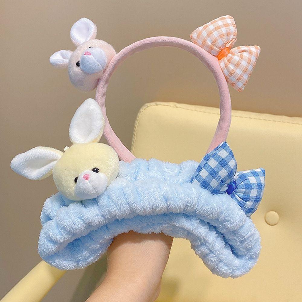 Băng Đô Cài Tóc Đính Nơ Bằng Vải Bông Dễ Thương Thời Trang Thu Đông Cho Nữ