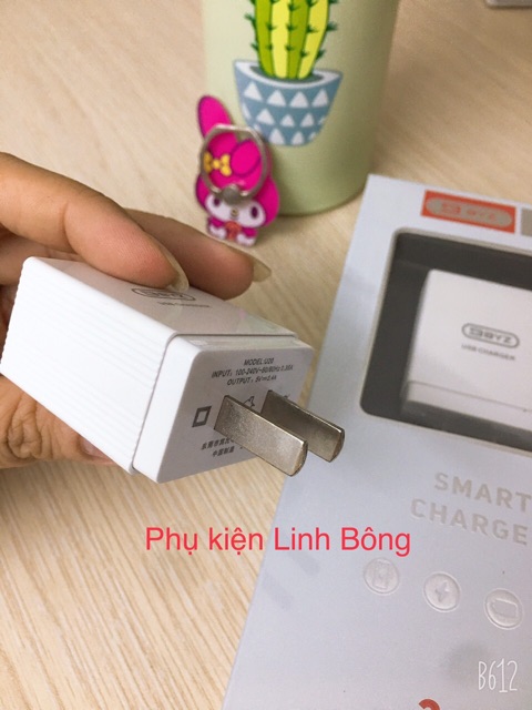 Củ sạc nhanh 2 cổng 2.4A BYZ -Chính hãng - Bảo vệ dòng điện