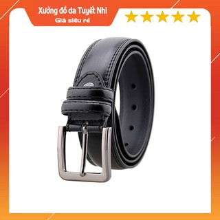 Thắt lưng nam da bò - Mặt khóa kim công sở - B01