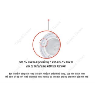 Núm ty bình bò Bebepick Hàn Quốc [Chính hãng] đủ size 1-5 ( Thay được vào Pigeon, Lansinoh, Moyuum, MotherK)