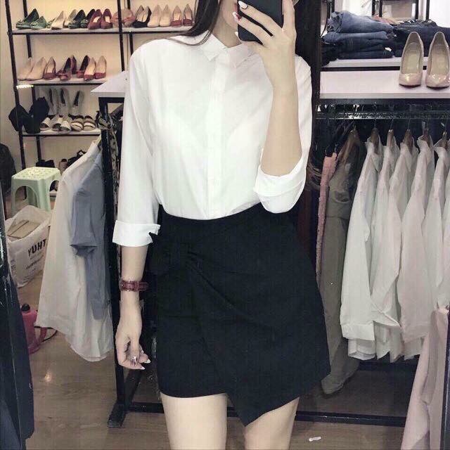 Sơ mi trắng Uniqlo